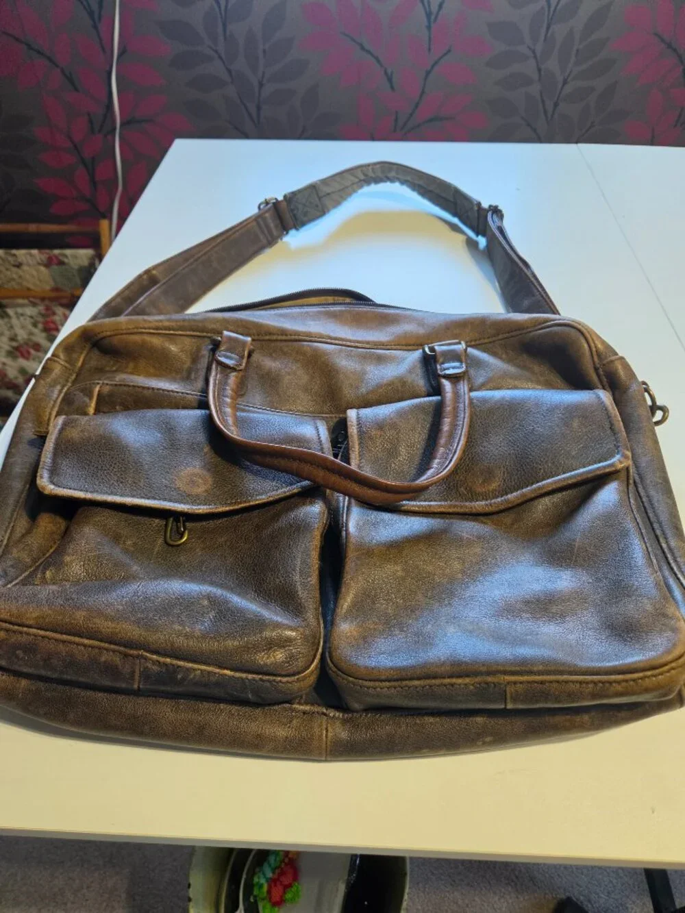 LL Bean Leather Briefcase